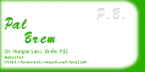 pal brem business card